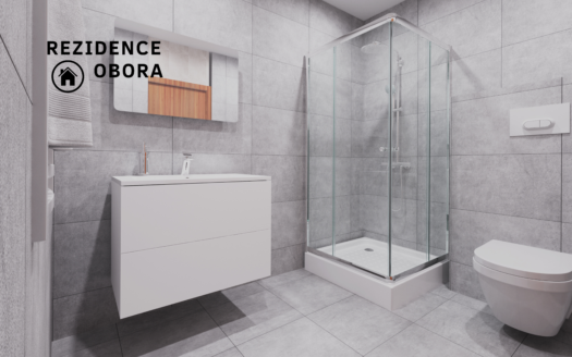 PRODÁNO – Ateliér / nebytový prostor 1+kk v developerském projektu REZIDENCE OBORA, B3