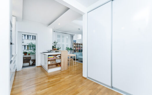 PRODÁNO – Družstevní stylový byt 2+kk s balkónem a sklepem, Žižkov